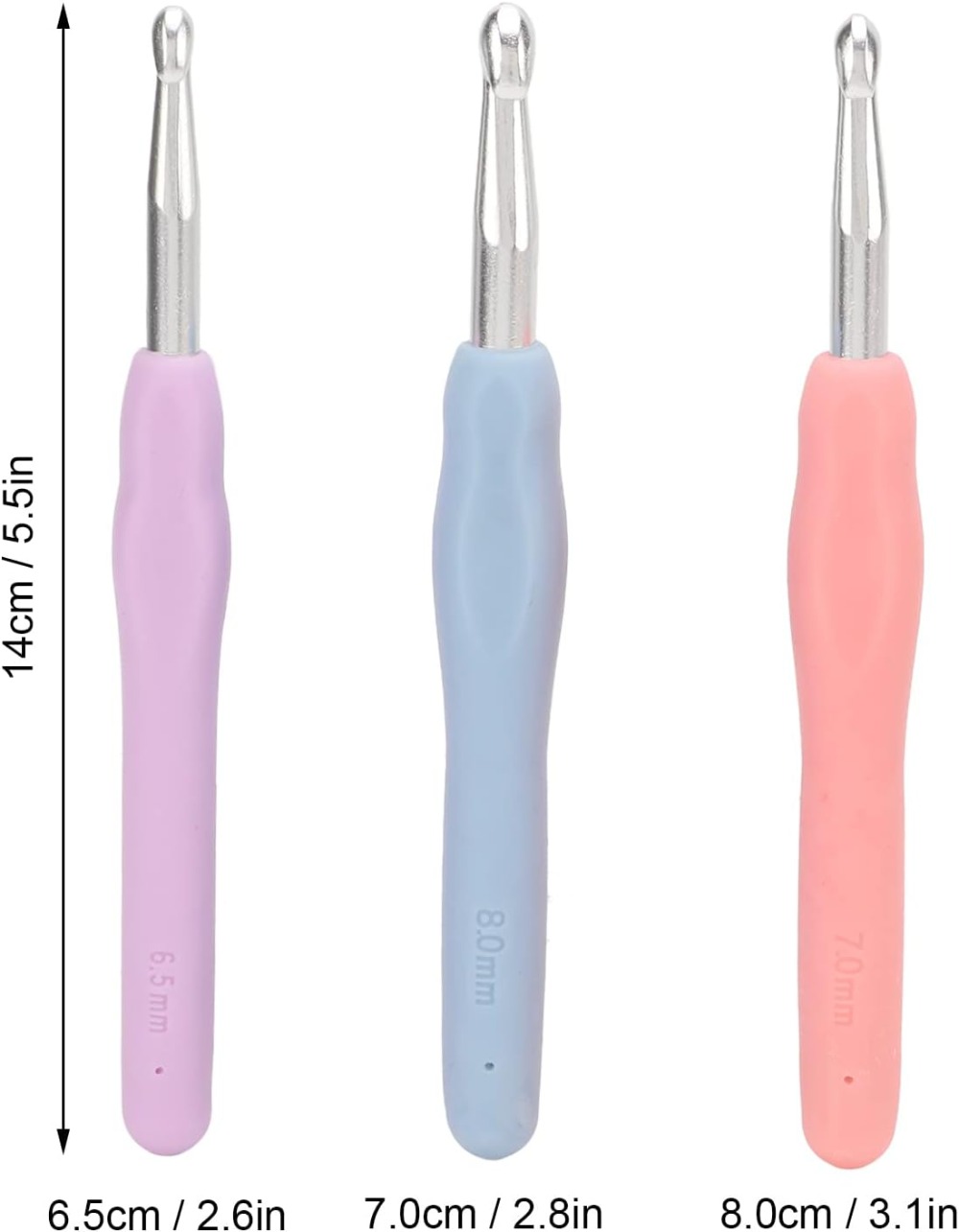 Ergonomic Crochet Hooks Set La - Fishing Hook Size review and price