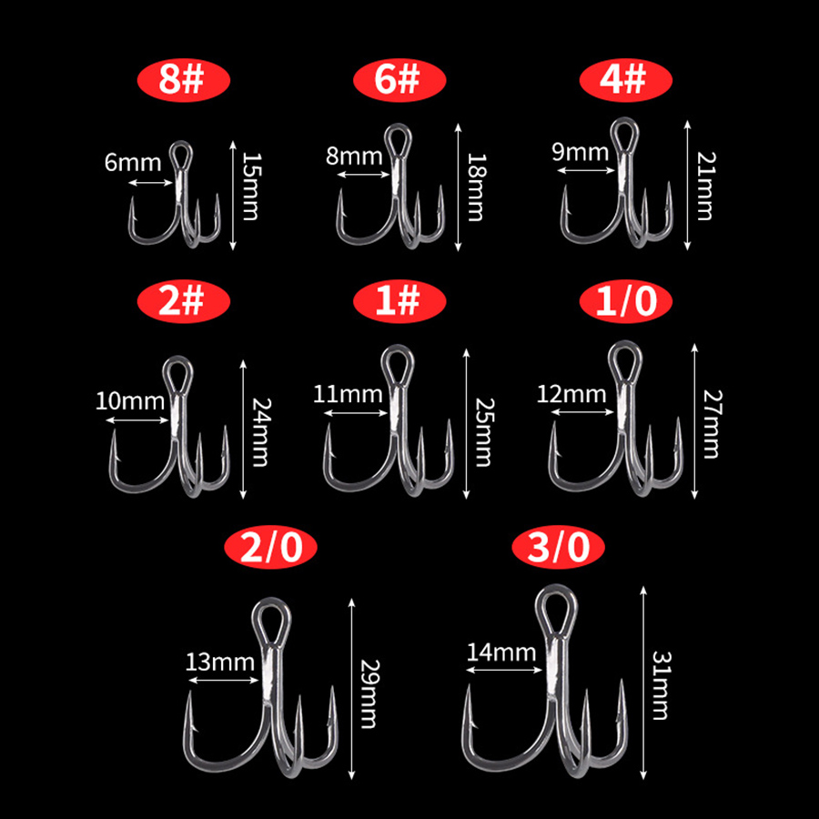 Fishing Treble Hook 6X Strong  - Fishing Hook Assortment review and price