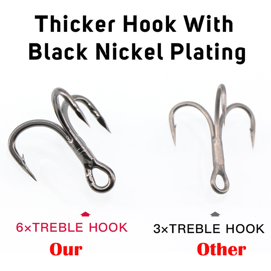 Fishing Treble Hook 6X Strong  - Fishing Hook Assortment review and price